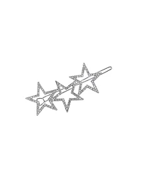 Soho Style Curved Sparkling Stars Barrette