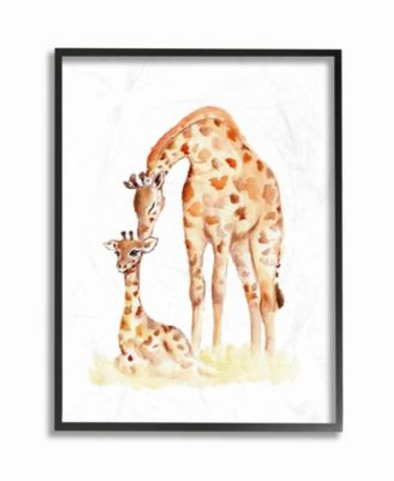 Stupell Industries Giraffe Family Illustration Wall Art Collection