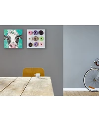 Stupell Industries Colorful Donut Grid Cavnas Wall Art, 17" x 17"
