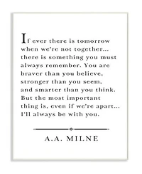 Stupell Industries Ill Always Be With You A.A. Milne Wall Art Collection