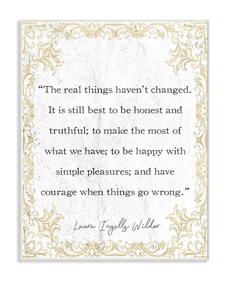 Stupell Industries Real Things Havent Changed Foil Look Wall Plaque Art, 12.5" x 18.5"