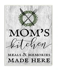 Stupell Industries Moms Kitchen Meals Memories Art Collection