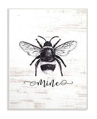 Stupell Industries Bee Mine Drawing On Wood Wall Art Collection
