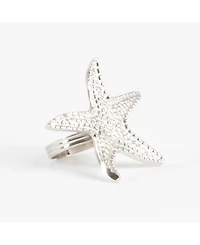 Saro Lifestyle Star Fish Design Napkin Ring, Set of 4