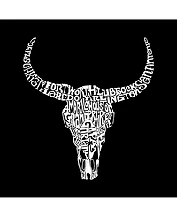 La Pop Art Men's Word T-Shirt - Texas Skull