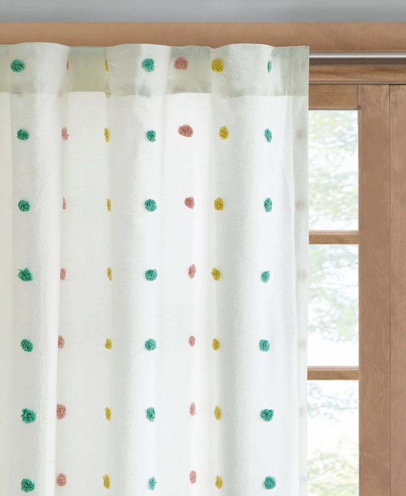 Intelligent Design Stella Dot Metallic Embroidered Lined Window Panel, 50" x 84"