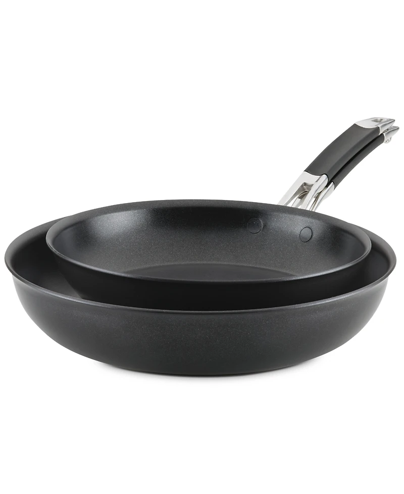 Anolon SmartStack 10" & 12" Hard-Anodized Nesting Skillet Set