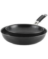 Anolon SmartStack 10" & 12" Hard-Anodized Nesting Skillet Set