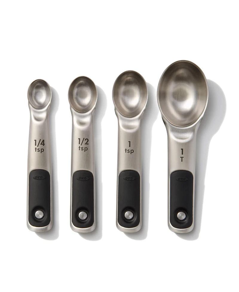 Oxo Good Grips Set of 4 Stainless Steel Magnetic Measuring Spoons