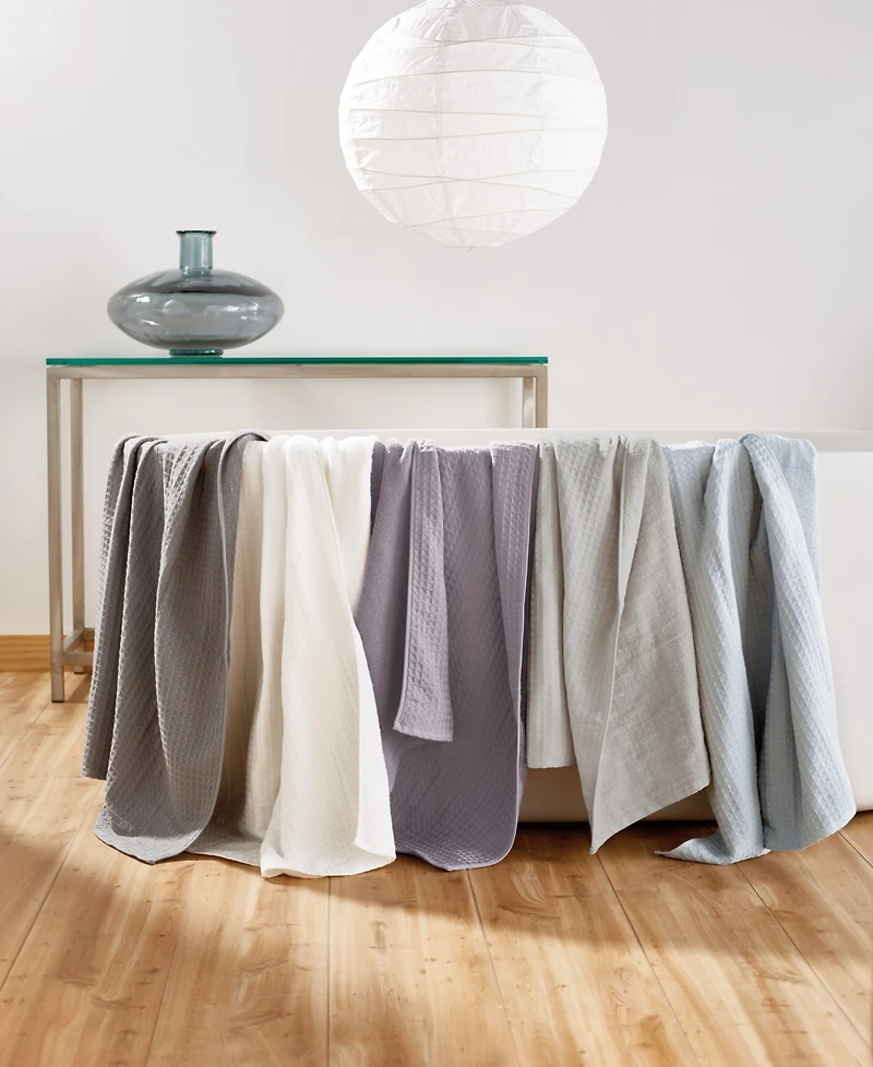 Uchino Waffle Twist 100% Cotton Washcloth, 13" x