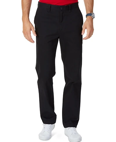 Nautica Men's Classic-Fit Stretch Solid Flat-Front Chino Deck Pants