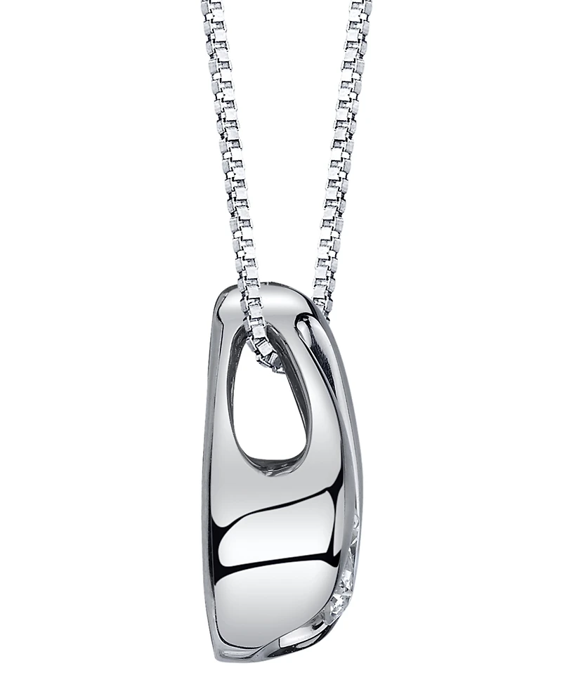 Sirena Diamond (1/10 ct. t.w.) Teardrop Pendant 14k White, Yellow or Rose Gold