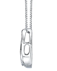 Sirena Diamond (1/10 ct. t.w.) Twist Pendant 14k White or Yellow Rose Gold