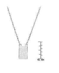 Steeltime Men's Stainless Steel Religious Escapulario Style Reversable Necklace