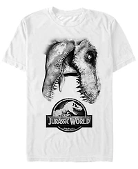 Jurassic World Men's Neon Tropical Dinosaurs Short Sleeve T-Shirt