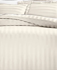 Charter Club 1.5" Stripe 550 Thread Count 100% Cotton 3-Pc. Duvet Cover Set, Full/Queen, Exclusively at Macy's