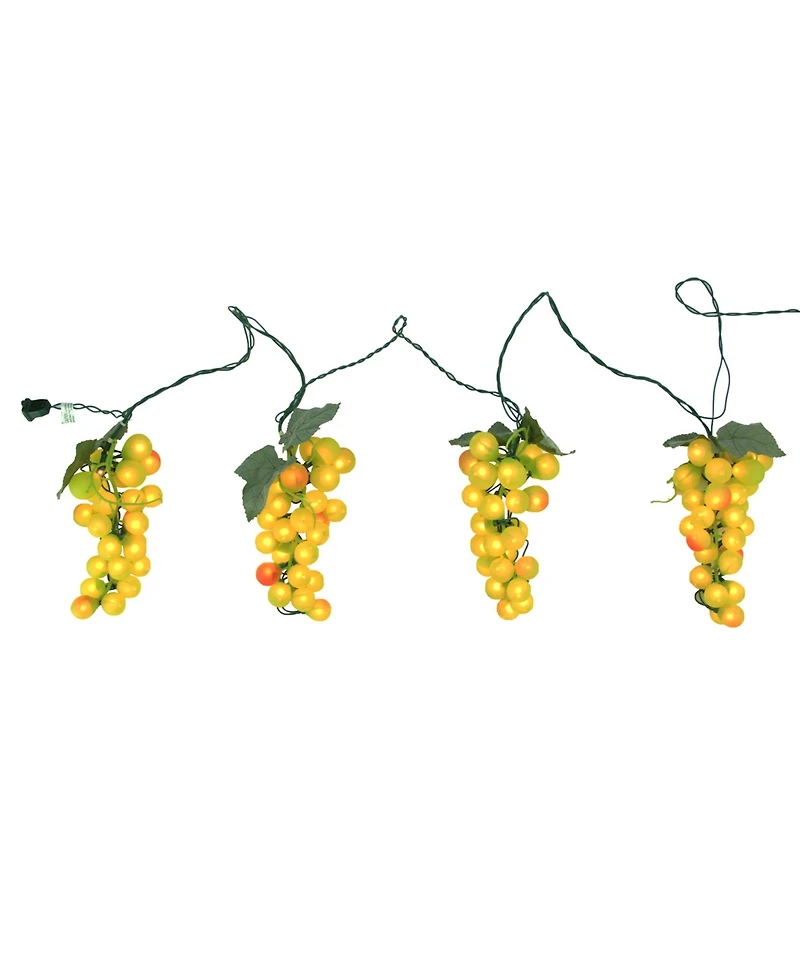 Northlight Set of 4 Clusters 100 Lights Tuscan Winery Grape Patio and Garden Novelty Christmas Light 20 Spacing