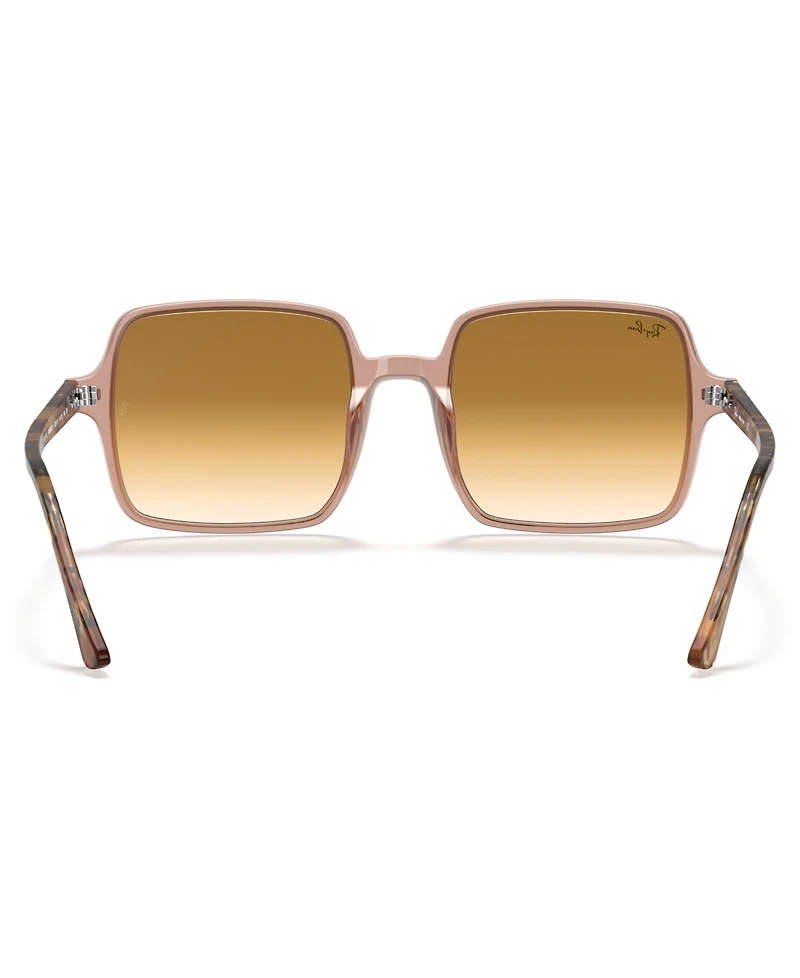Ray-Ban Women's Sunglasses, RB1973 Square Ii - Trasparent Light Brown