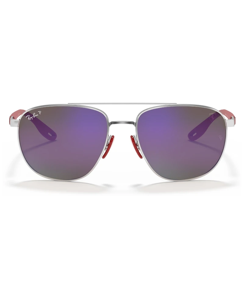 Ray-Ban Men's Polarized Sunglasses, RB3659M Scuderia Ferrari Collection 57