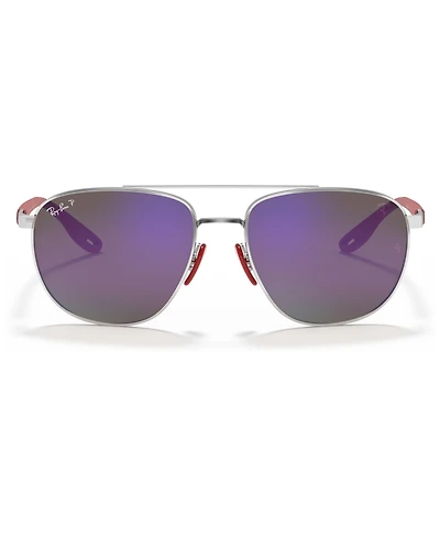 Ray-Ban Men's Polarized Sunglasses, RB3659M Scuderia Ferrari Collection 57
