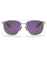 Ray-Ban Men's Polarized Sunglasses, RB3659M Scuderia Ferrari Collection 57