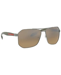 Prada Linea Rossa Men's Polarized Sunglasses, Ps 51VS 62