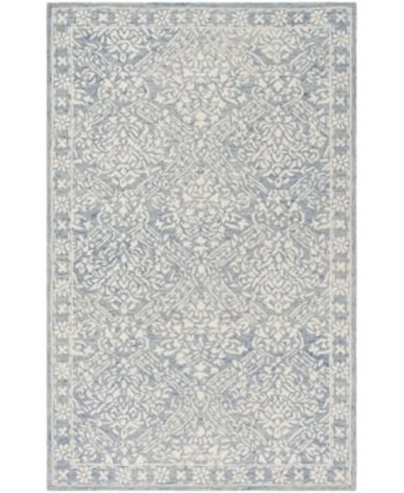 Lauren Ralph Lauren Olivier Lrl6935m Blue Ivory Area Rug Collection
