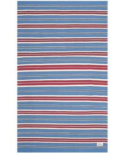 Lauren Ralph Lauren Leopold Stripe Lrl2462d Royal Blue Area Rug Collection