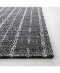 Lauren Ralph Lauren Miles Stripe Lrl6400a Charcoal Area Rug Collection