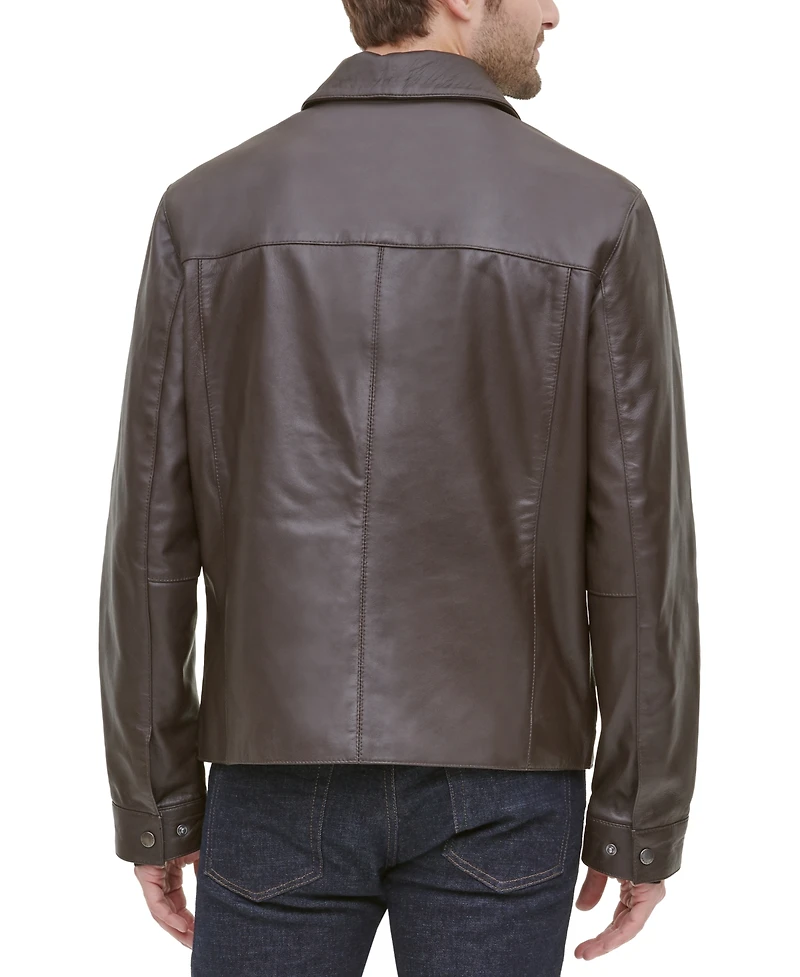 Cole Haan Men's Leather Jacket, Created for Macy's