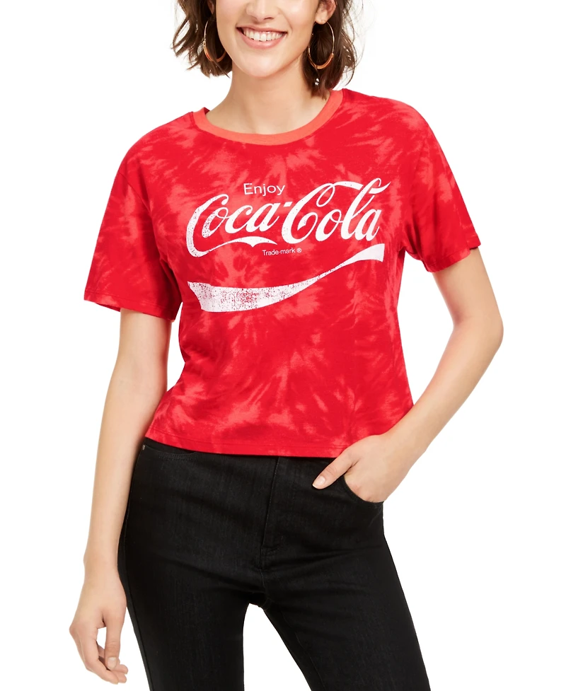 Love Tribe Juniors' Coca-Cola Tie-Dye T-Shirt