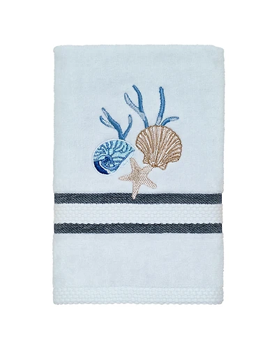 Avanti Blue Lagoon Ombre Seashells Hand Towel, 16" x 30"