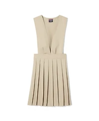 French Toast Big Girls V-Neck Pleated Jumper