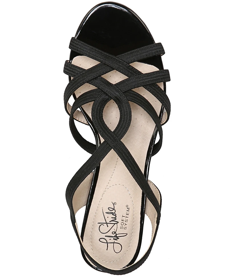 LifeStride Women's Yaya Strappy Wedge Sandals