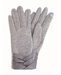Marcus Adler Women's Pleated Cuff Jersey Touchscreen Gloves