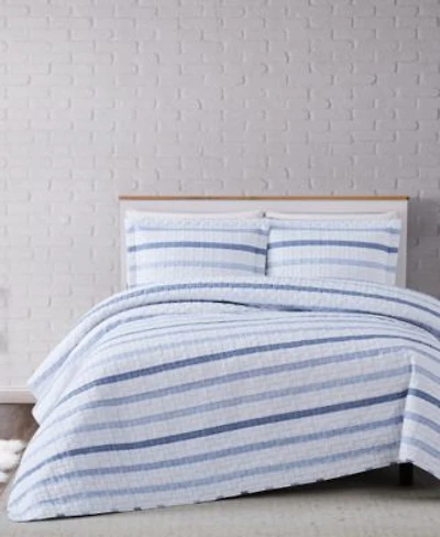 Truly Soft Waffle Stripe Quilt Sets