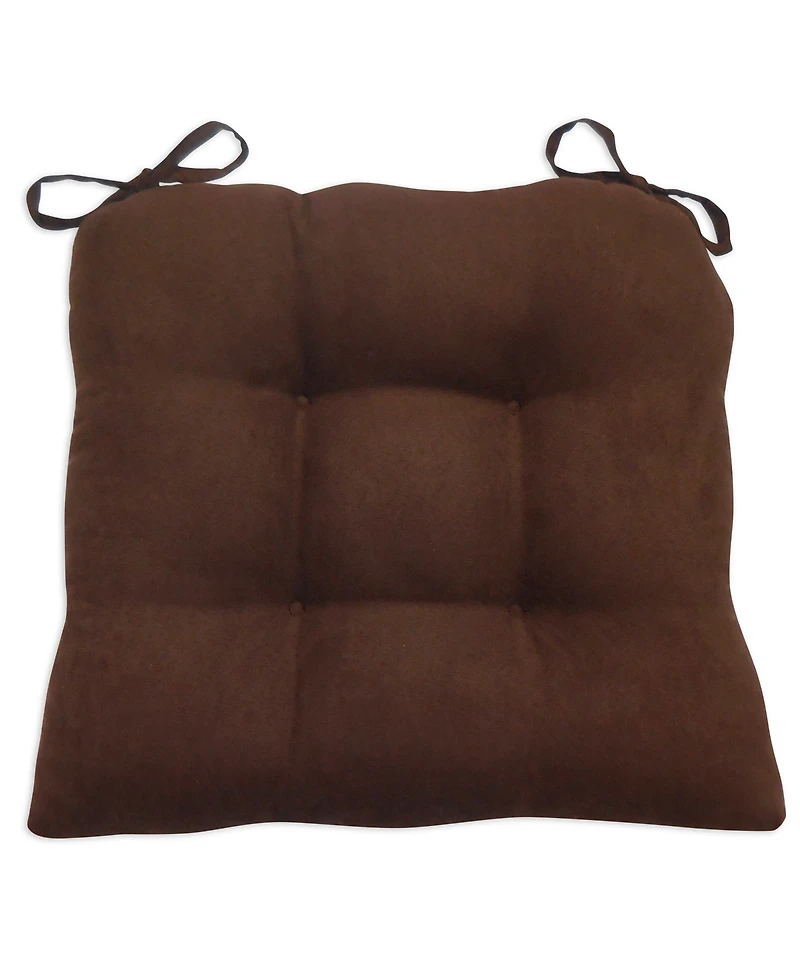 Arlee Home Fashions Leaf Chenille Memory Foam 2-Pack Chair Pads