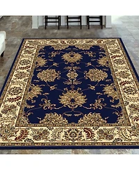 Closeout! Km Home 1330/1241/Navy Navelli Blue 5'5" x 8'3" Area Rug