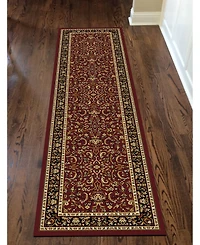 Closeout! Km Home //Burgundy Navelli Red 2'2" x 8' Runner Rug
