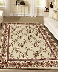 Closeout! Km Home 1590/2002/Ivory Pesaro Ivory 5'5" x 7'7" Area Rug