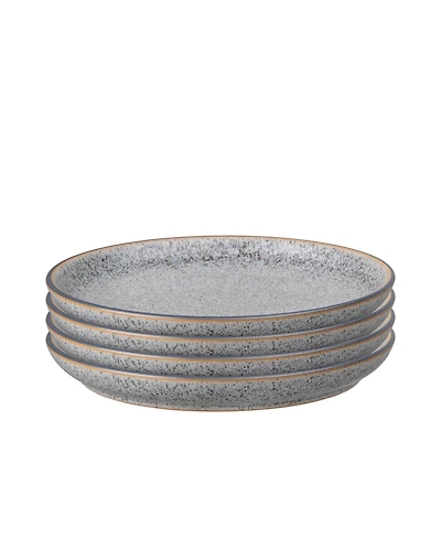 Denby Studio Grey 4 Piece Medium Coupe Plate Set