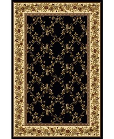 Closeout Km Home Navelli 1427 Black Area Rug Collection