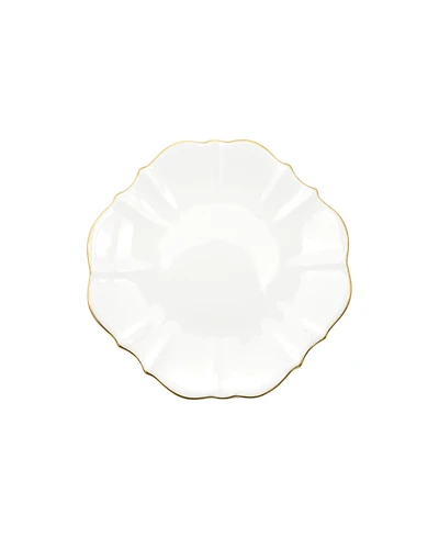 Twig New York Amelie Brushed Gold Rim 6.5" Bread Plate