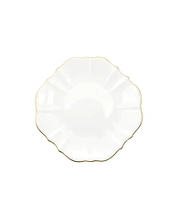 Twig New York Amelie Brushed Gold Rim 6.5" Bread Plate