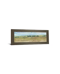Classy Art Distant Treeline Panel I by Tim Otoole Framed Print Wall Art - 18" x 42"