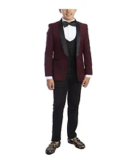 Perry Ellis Big Boy's 5-Piece Slim Fit Shawl Tuxedo Set