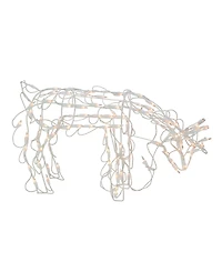 Northlight 25" Standing and Grazing Lighted Reindeer Outdoor Christmas Decoration