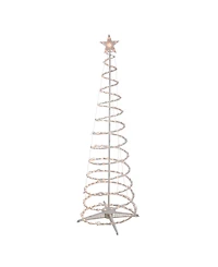 Northlight 6' Clear Lighted Spiral Cone Tree Outdoor Christmas Decoration
