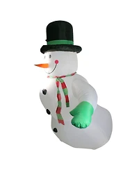 Northlight 8' Animated Inflatable Lighted Standing Snowman Christmas Outdoor Decoration