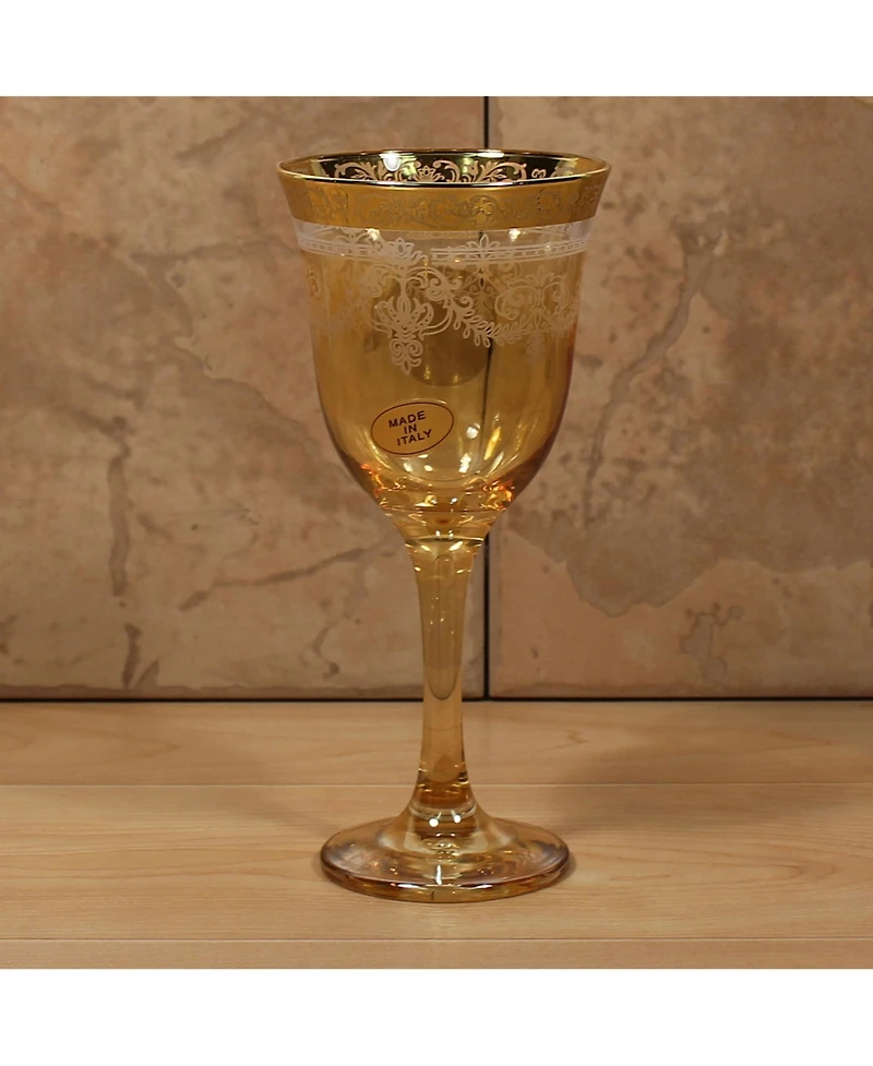 Amber Goblets Set of 6
